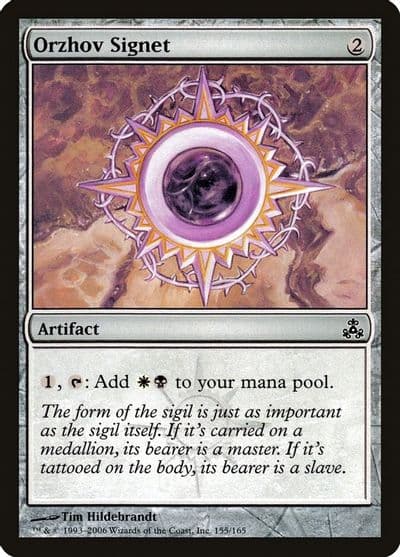 Orzhov Signet Guildpact Magic card