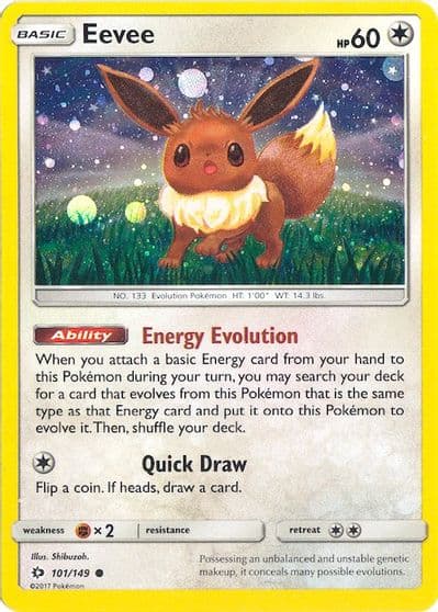 Eevee (Cosmos Holo) Miscellaneous Cards & Products Pokemon card