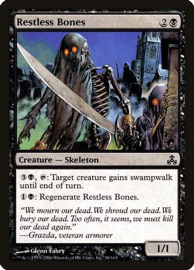 Restless Bones Guildpact Magic card