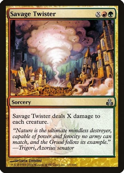 Savage Twister Guildpact Magic card