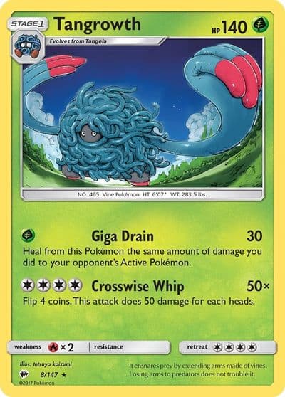 Tangrowth SM - Burning Shadows Pokemon card