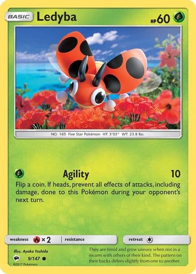 Ledyba SM - Burning Shadows Pokemon card