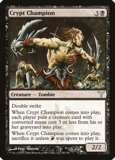 Crypt Champion Dissension Magic card