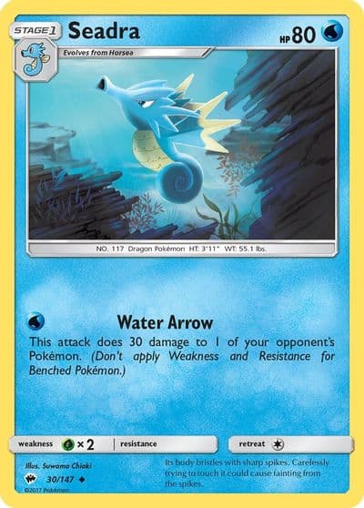 Seadra SM - Burning Shadows Pokemon card