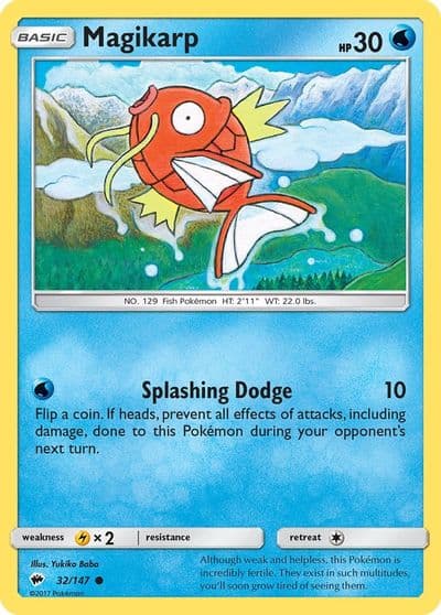 Magikarp SM - Burning Shadows Pokemon card