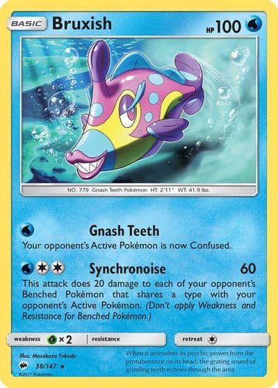 Bruxish SM - Burning Shadows Pokemon card