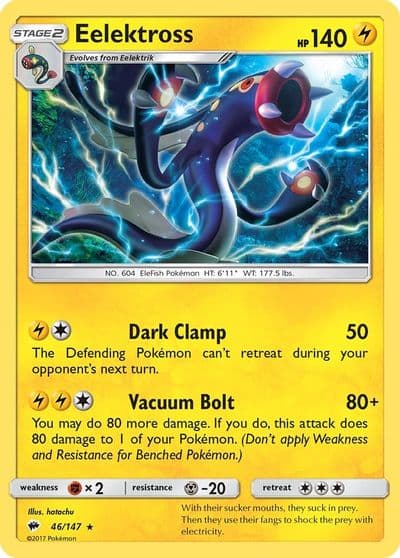 Eelektross SM - Burning Shadows Pokemon card