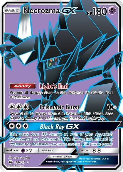 Necrozma GX (Full Art) SM - Burning Shadows Pokemon card