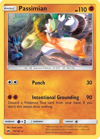 Passimian SM - Burning Shadows Pokemon card