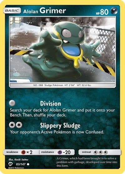 Alolan Grimer SM - Burning Shadows Pokemon card