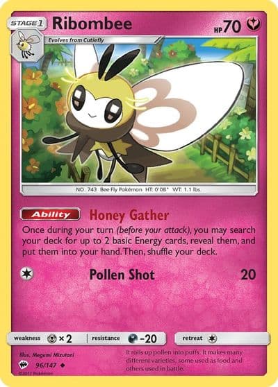 Ribombee SM - Burning Shadows Pokemon card