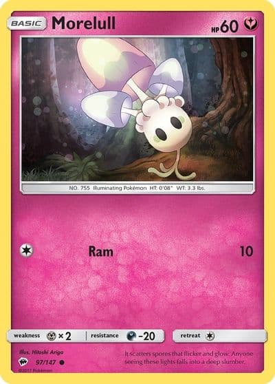 Morelull SM - Burning Shadows Pokemon card