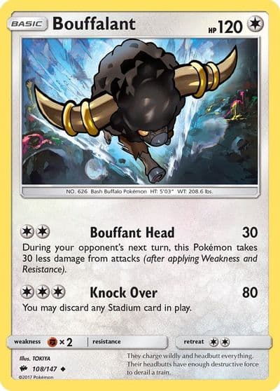 Bouffalant SM - Burning Shadows Pokemon card