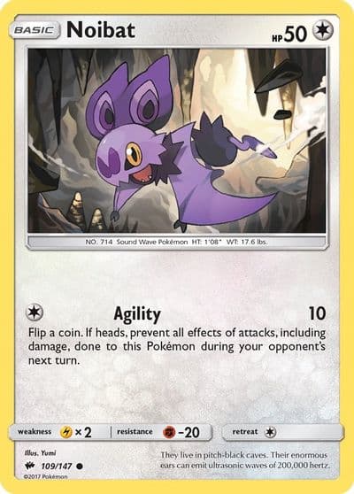 Noibat SM - Burning Shadows Pokemon card