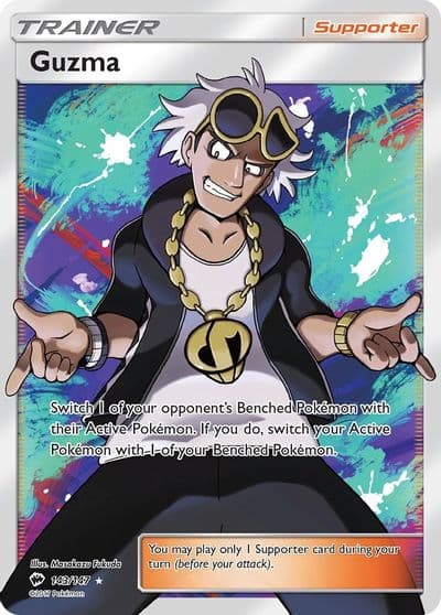 Guzma (Full Art) SM - Burning Shadows Pokemon card