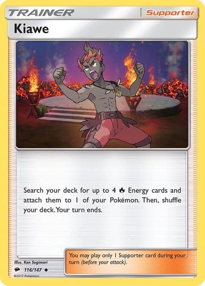 Kiawe SM - Burning Shadows Pokemon card