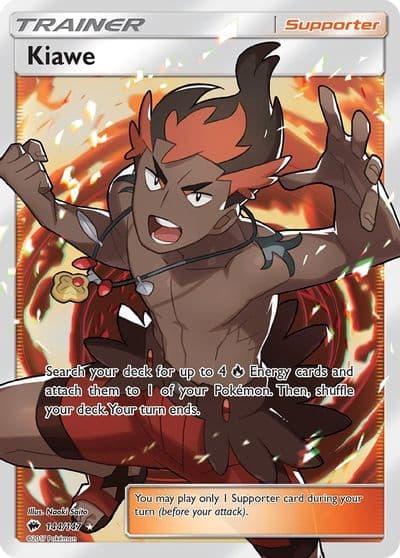 Kiawe (Full Art) SM - Burning Shadows Pokemon card