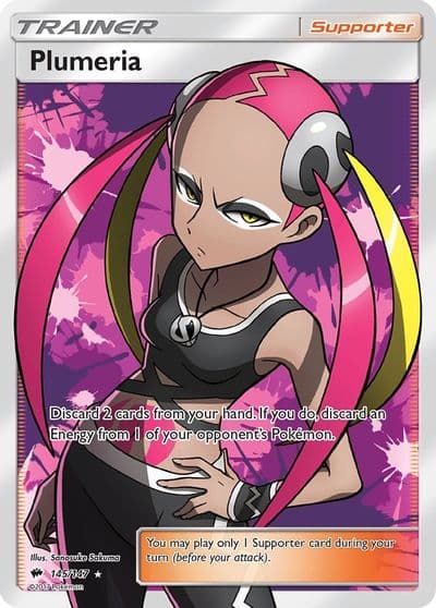 Plumeria (Full Art) SM - Burning Shadows Pokemon card