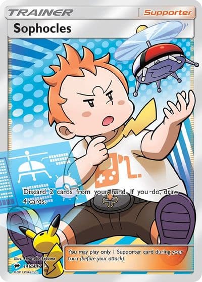 Sophocles (Full Art) SM - Burning Shadows Pokemon card