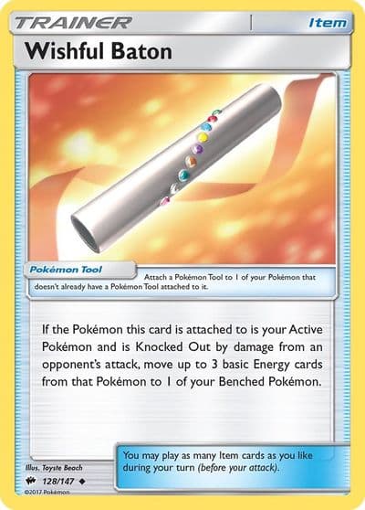 Wishful Baton SM - Burning Shadows Pokemon card