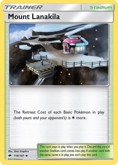 Mount Lanakila SM - Burning Shadows Pokemon card