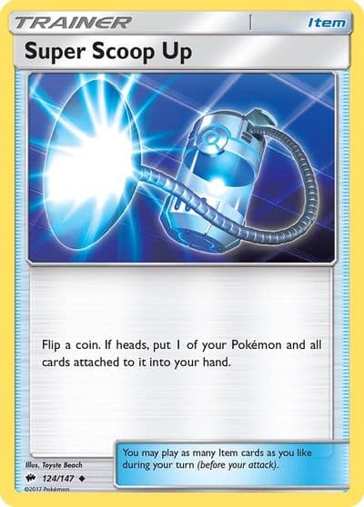 Super Scoop Up SM - Burning Shadows Pokemon card