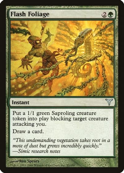 Flash Foliage Dissension Magic card