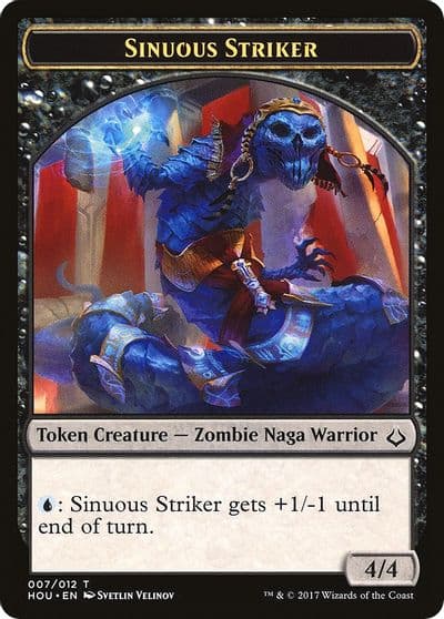 Sinuous Striker Zombie Double Sided Token Hour of Devastation Magic card