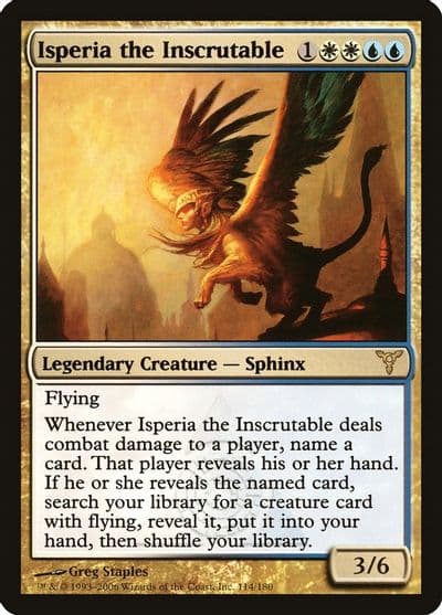 Isperia the Inscrutable Dissension Magic card