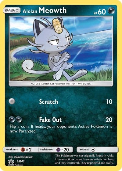 Alolan Meowth - SM43 SM Promos Pokemon card