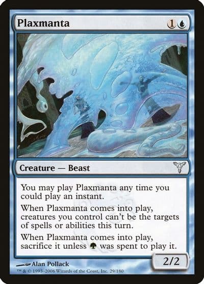 Plaxmanta Dissension Magic card