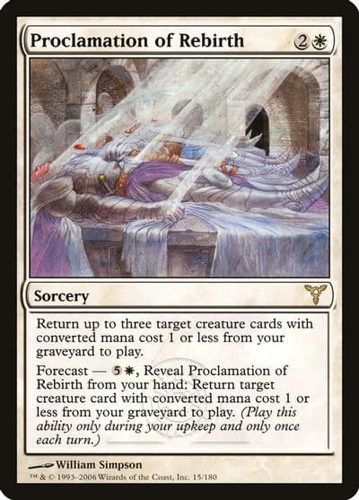 Proclamation of Rebirth Dissension Magic card