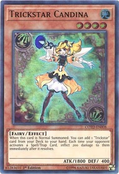 Trickstar Candina Code of the Duelist Yu-Gi-Oh! card