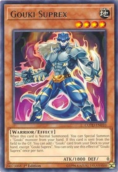 Gouki Suprex Code of the Duelist Yu-Gi-Oh! card