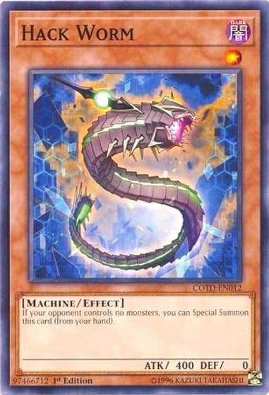 Hack Worm Code of the Duelist Yu-Gi-Oh! card