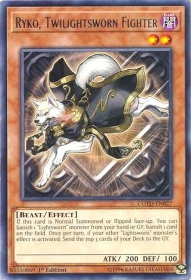 Ryko Twilightsworn Fighter Code of the Duelist Yu-Gi-Oh! card
