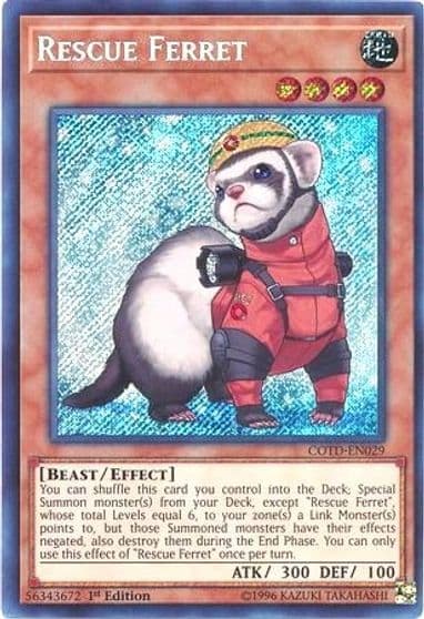 Rescue Ferret Code of the Duelist Yu-Gi-Oh! card