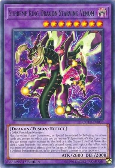 Supreme King Dragon Starving Venom Code of the Duelist Yu-Gi-Oh! card