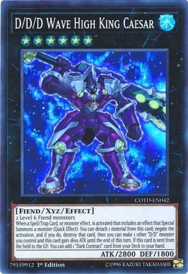 D D D Wave High King Caesar Code of the Duelist Yu-Gi-Oh! card