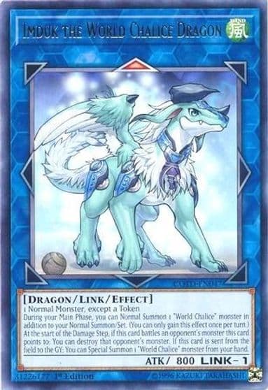 Imduk the World Chalice Dragon Code of the Duelist Yu-Gi-Oh! card