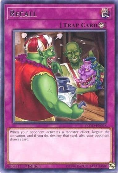 Recall Code of the Duelist Yu-Gi-Oh! card