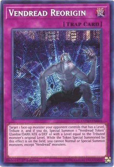 Vendread Reorigin Code of the Duelist Yu-Gi-Oh! card