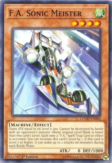 FA Sonic Meister Code of the Duelist Yu-Gi-Oh! card
