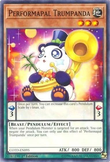 Performapal Trumpanda Code of the Duelist Yu-Gi-Oh! card