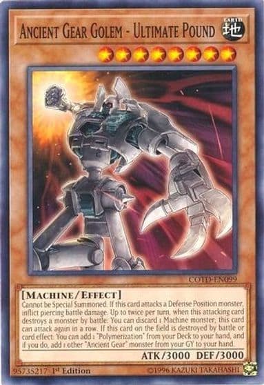 Ancient Gear Golem Ultimate Pound Code of the Duelist Yu-Gi-Oh! card