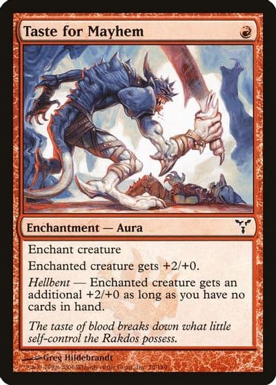 Taste for Mayhem Dissension Magic card