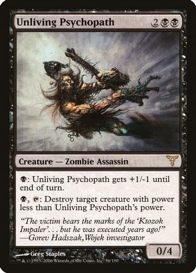 Unliving Psychopath Dissension Magic card