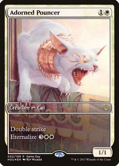 Adorned Pouncer Game Day & Store Championship Promos Magic card