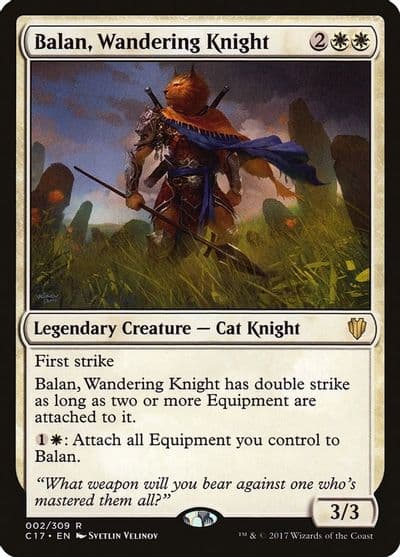 Balan Wandering Knight Commander 2017 Magic card