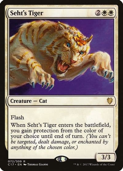 Sehts Tiger Commander 2017 Magic card